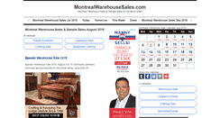 Desktop Screenshot of montrealwarehousesales.com